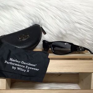 Wiley-X Z87-2 Harley-Davidson Jake Willie G Skull Flames Sunglasses